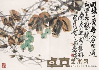 姜宝林 绿珠 镜心 83×58.5cm